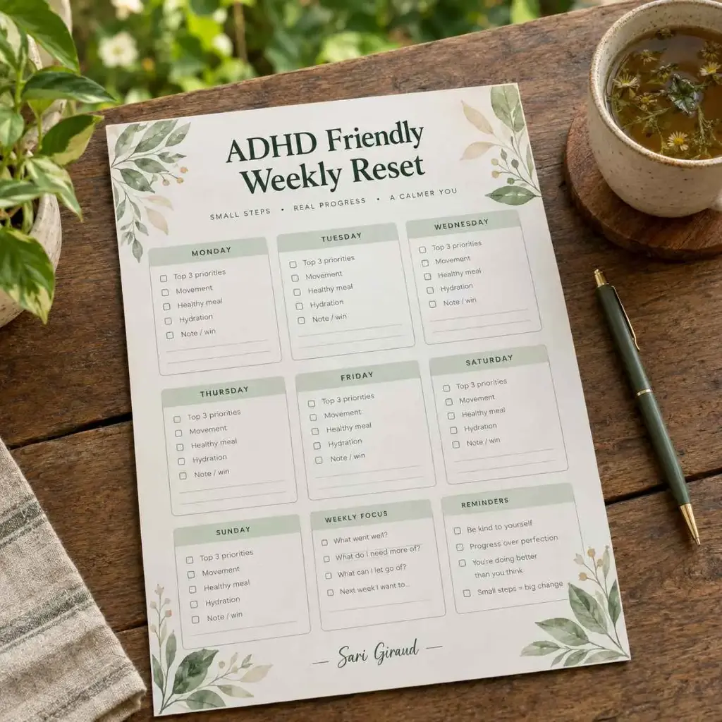 ADHD Friendly Weekly Reset
